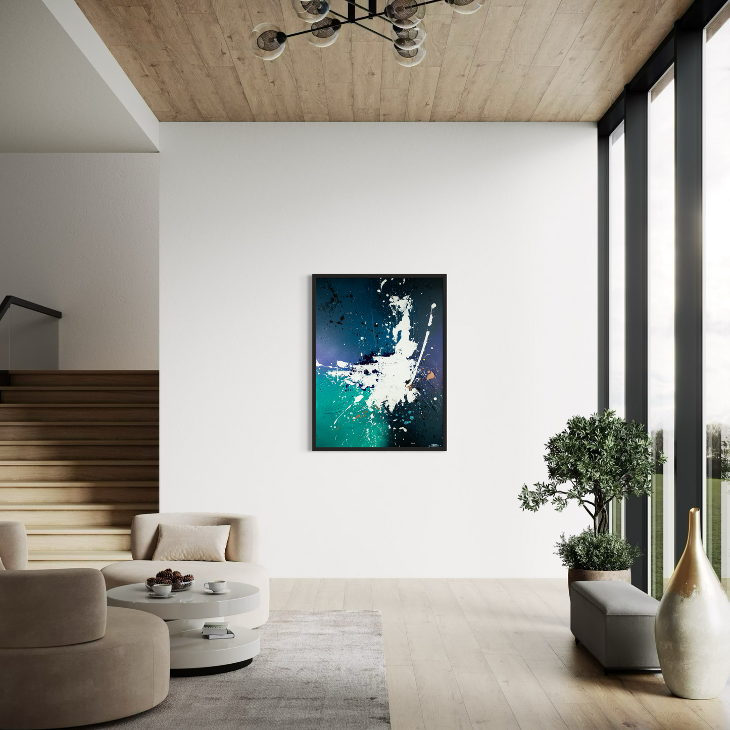 Canvas print: Kracht van Chaos (portret)
