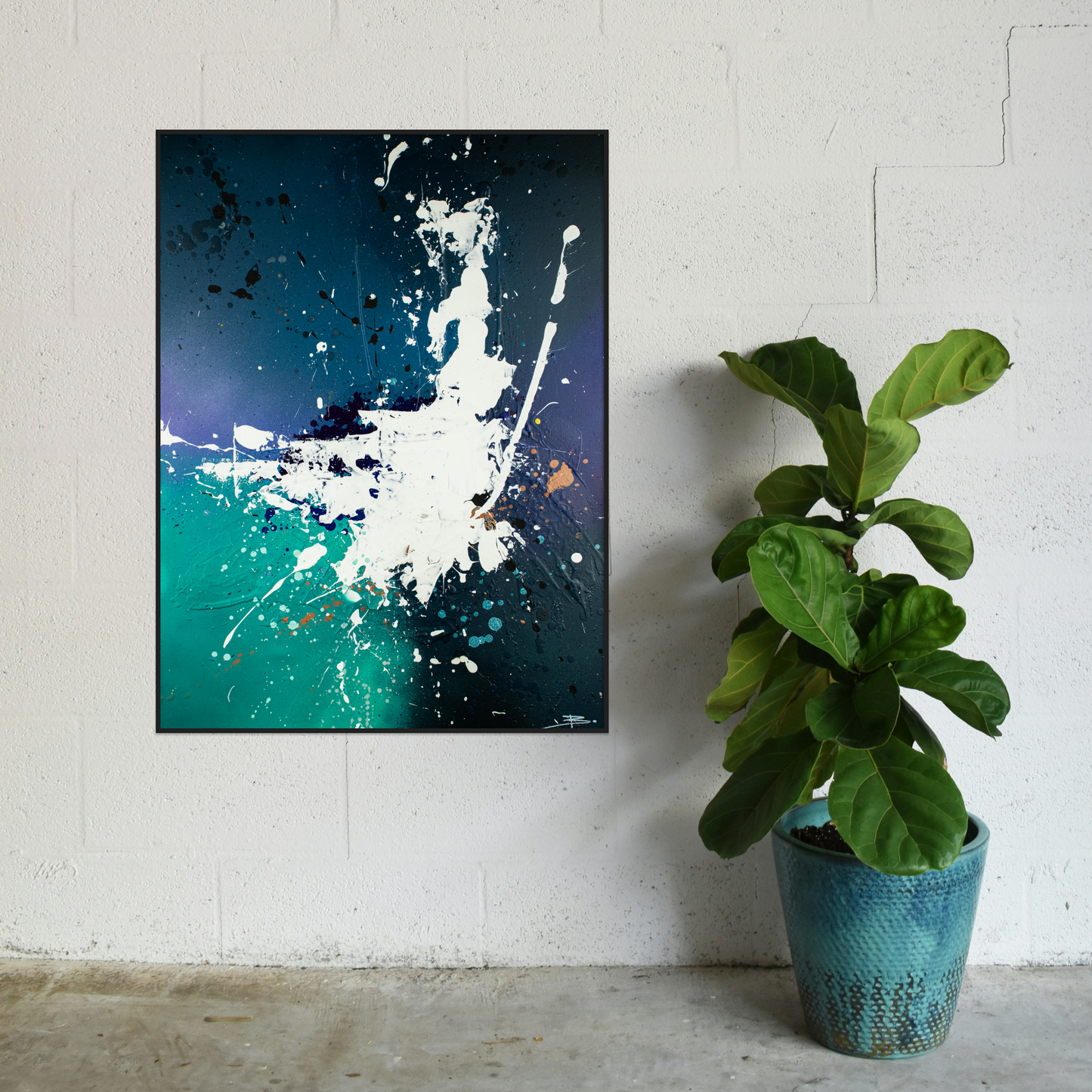 Canvas print: Kracht van Chaos (portret)