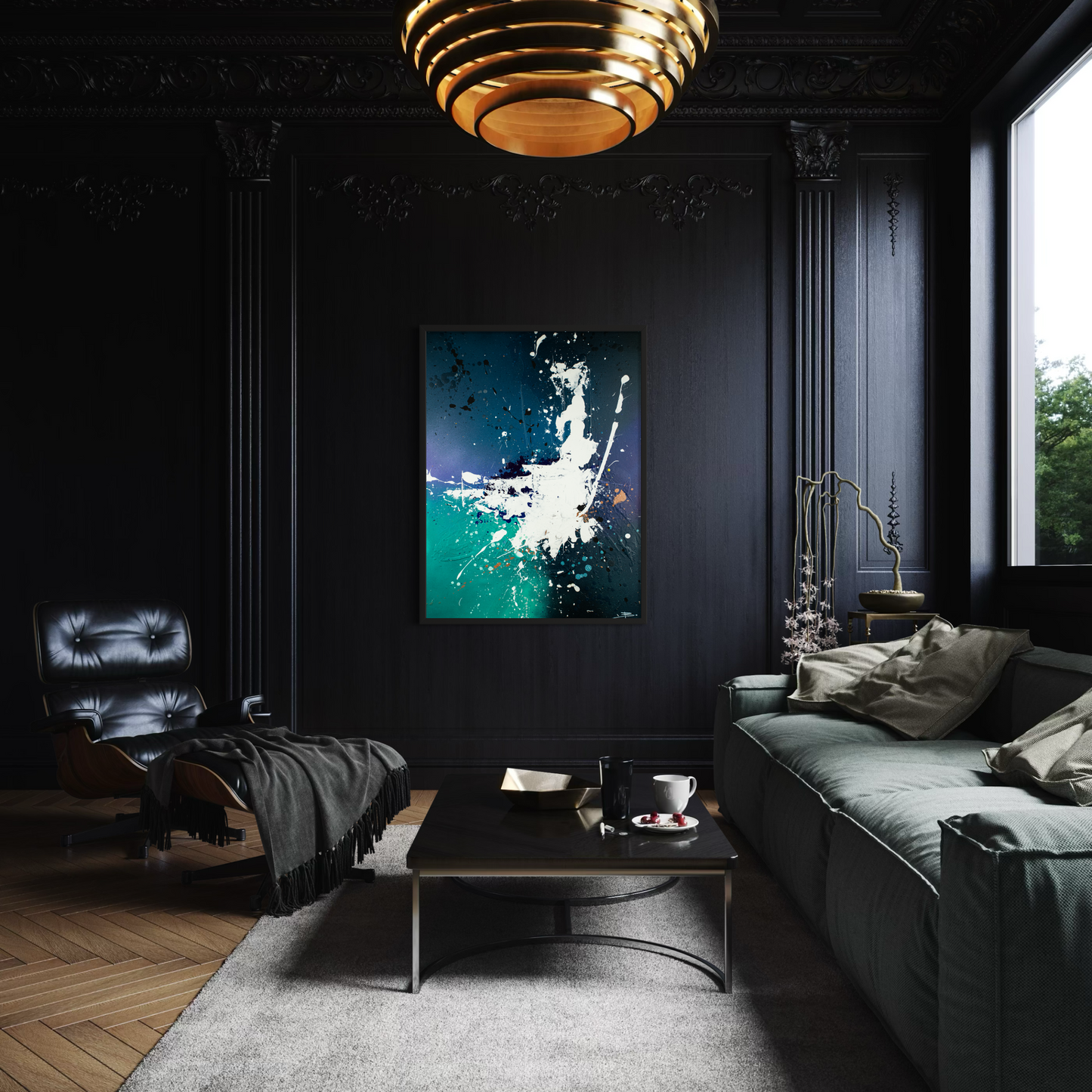 Canvas print: Kracht van Chaos (portret)