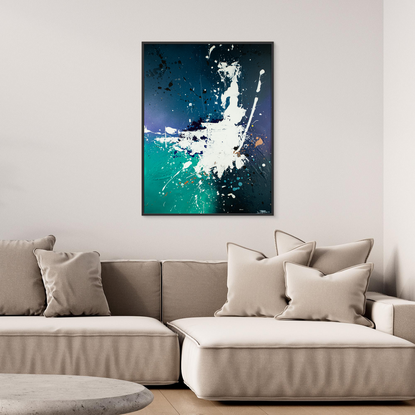 Canvas print: Kracht van Chaos (portret)