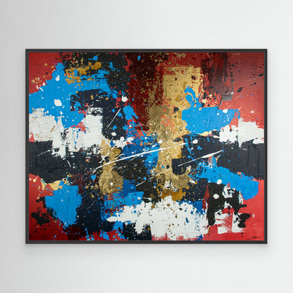 Canvas print: Crimson Harmony (landscape)