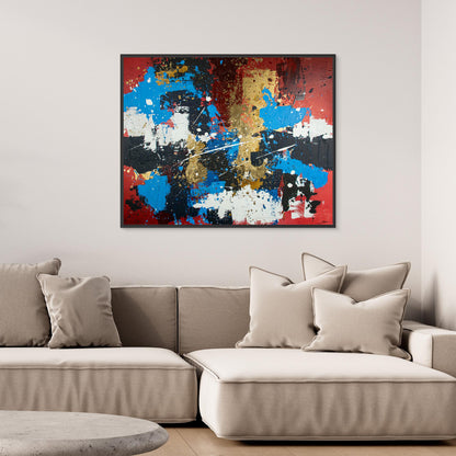 Canvas print: Crimson Harmony (landscape)