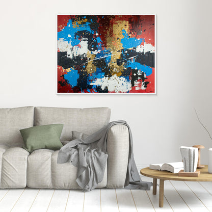 Canvas print: Crimson Harmony (landscape)