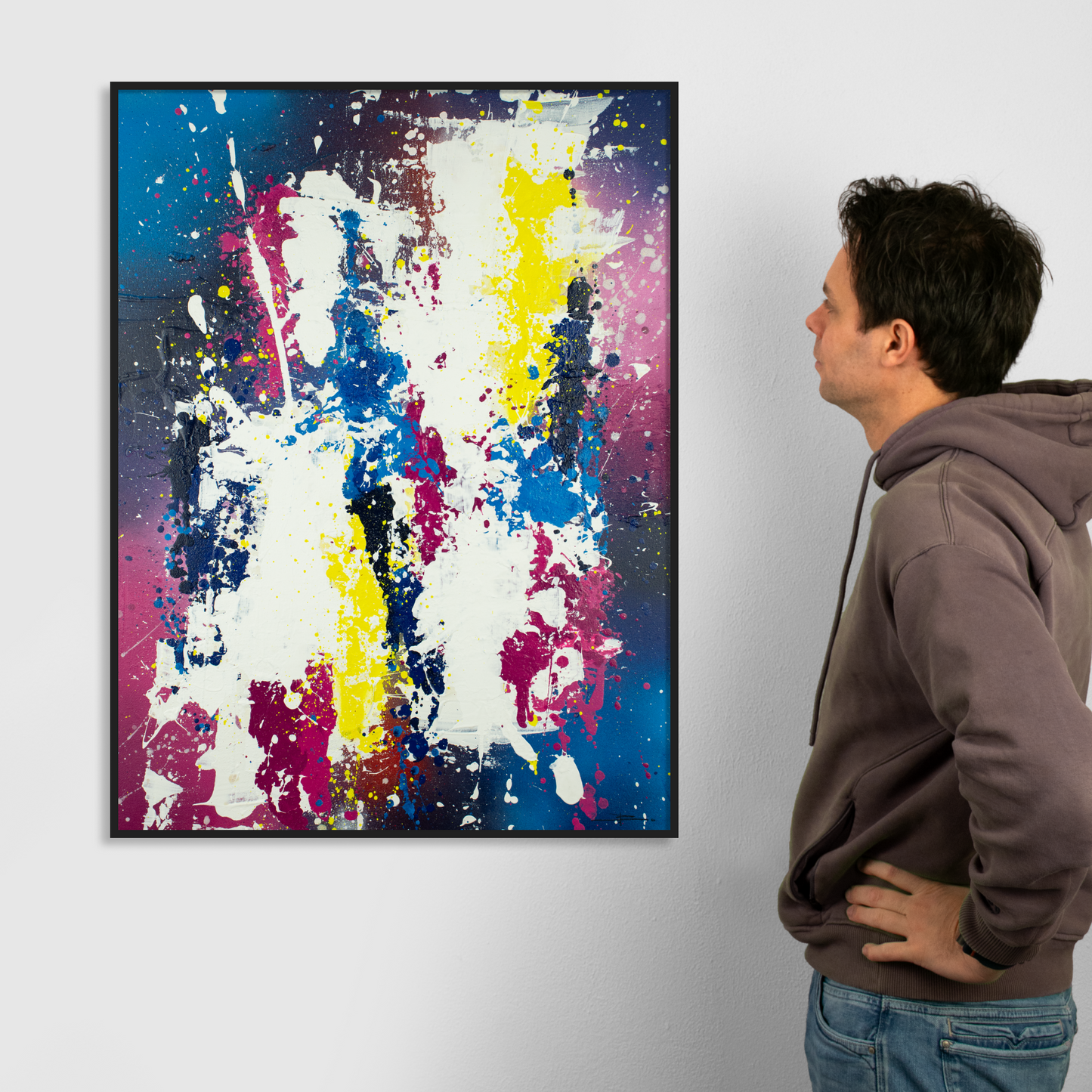 Canvas print: Sterrenexplosie (portret)