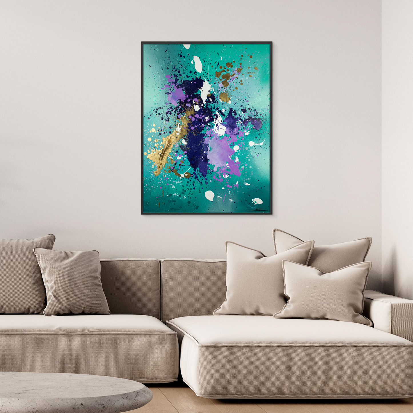 Canvas print: Gouden Vlucht (portret)