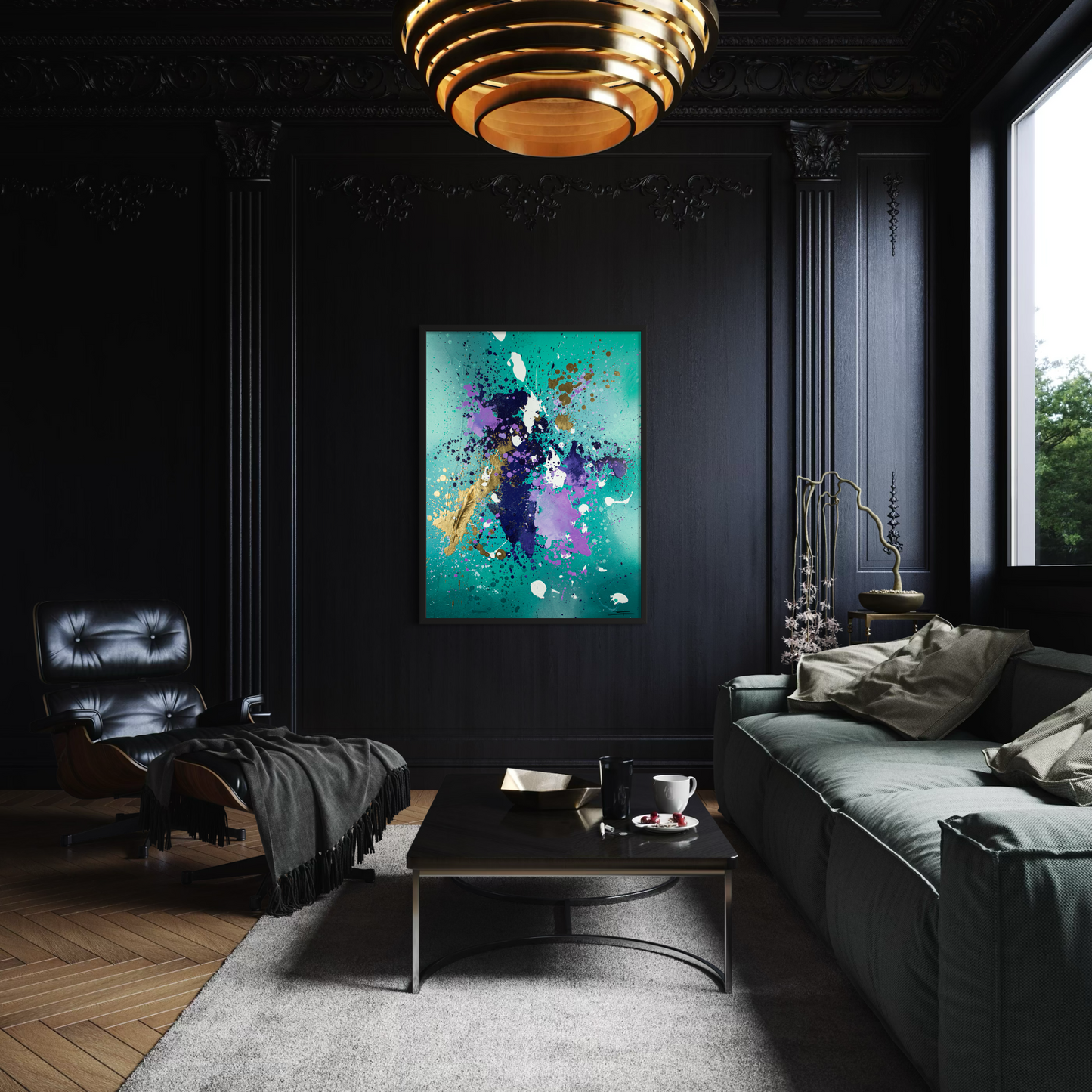 Canvas print: Gouden Vlucht (portret)