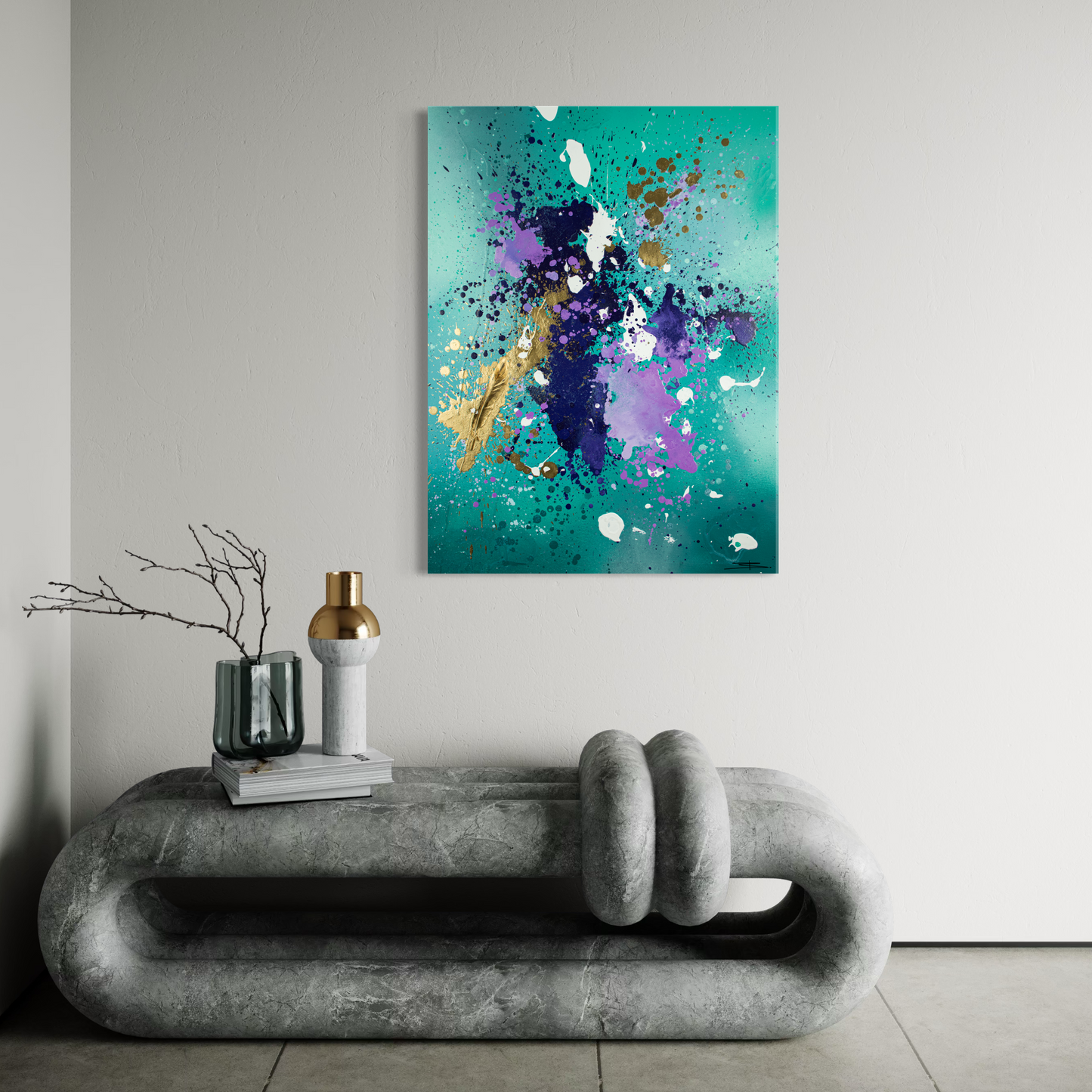 Canvas print: Gouden Vlucht (portret)