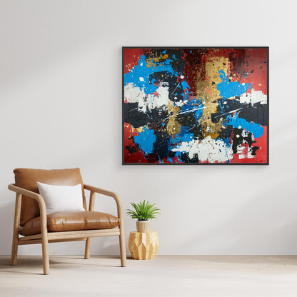 Canvas print: Crimson Harmony (landscape)