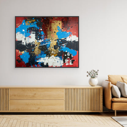 Canvas print: Crimson Harmony (landscape)